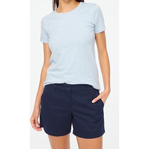 J.crew Factory 5" classic chino short Navy size 14 new - Picture 1 of 1